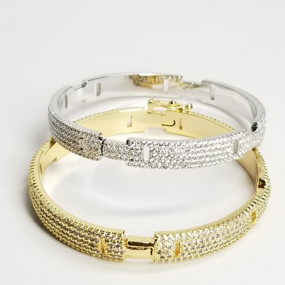 NEW Bling Micro Pave CZ all around Bracelet - Picture 4 of 14